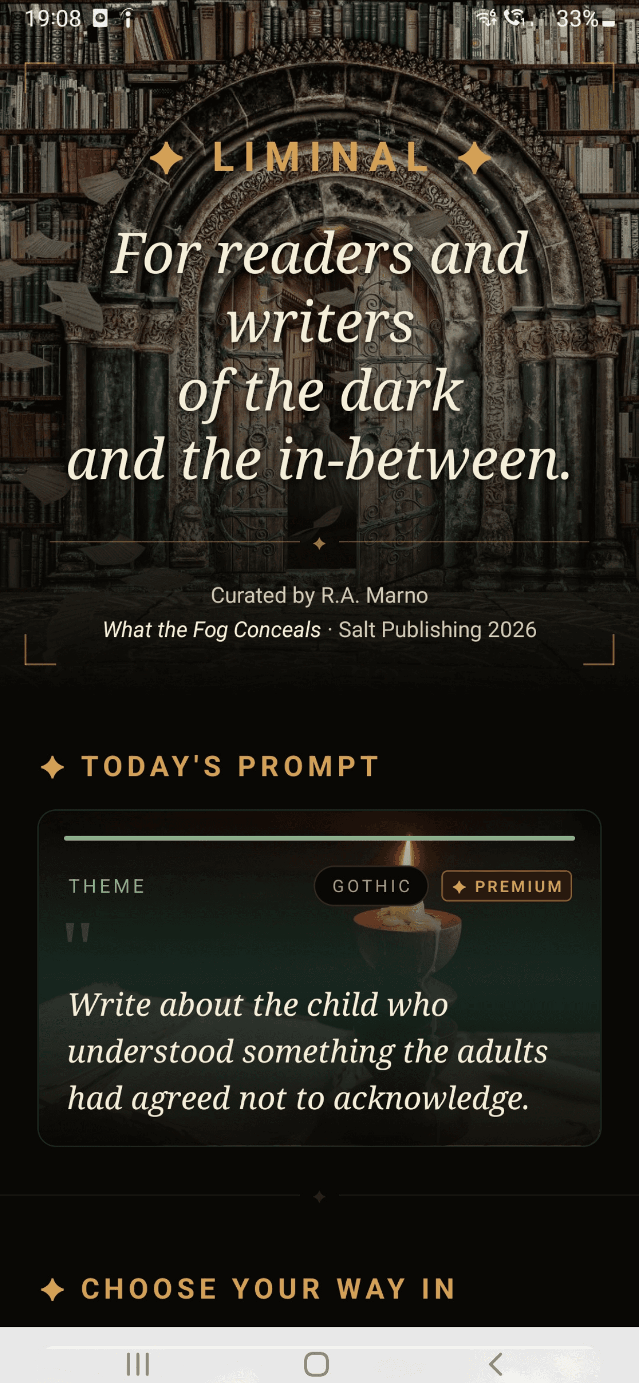 Liminal — For readers and writers of the dark and the in-between